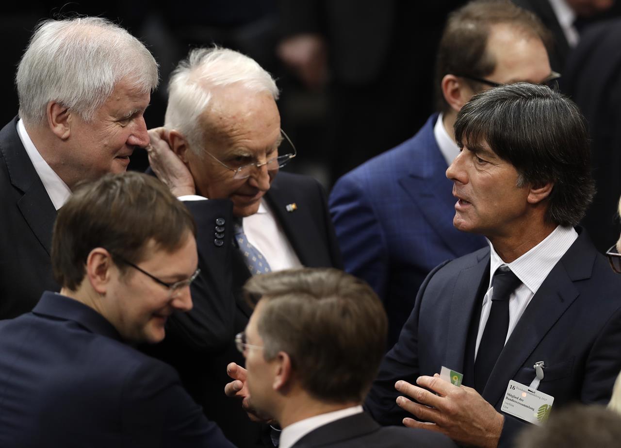 Image result for ‎Horst Seehofer and germany head coach