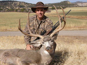 Phillip Naman with a deer