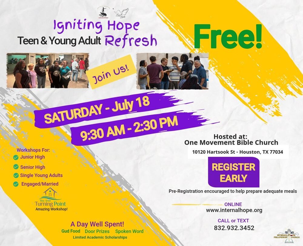 Igniting Hope Teen & Young Adult ReFRESH