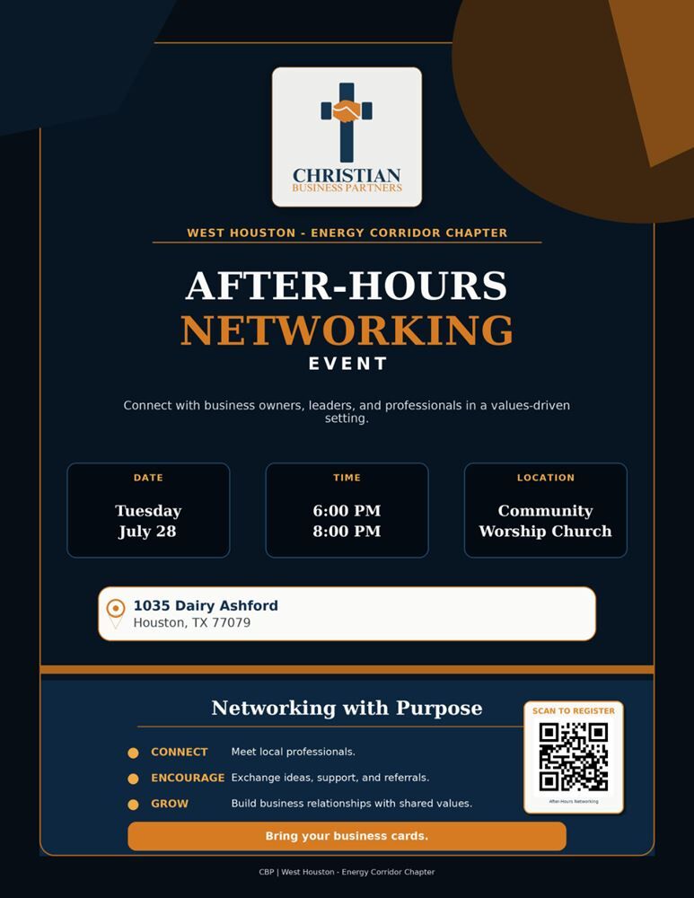 Christian Business Partners Free Networking Event