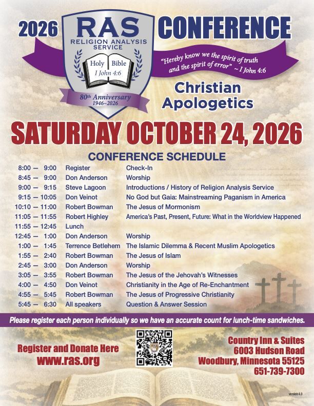 2026 RAS Conference on Christian Apologetics