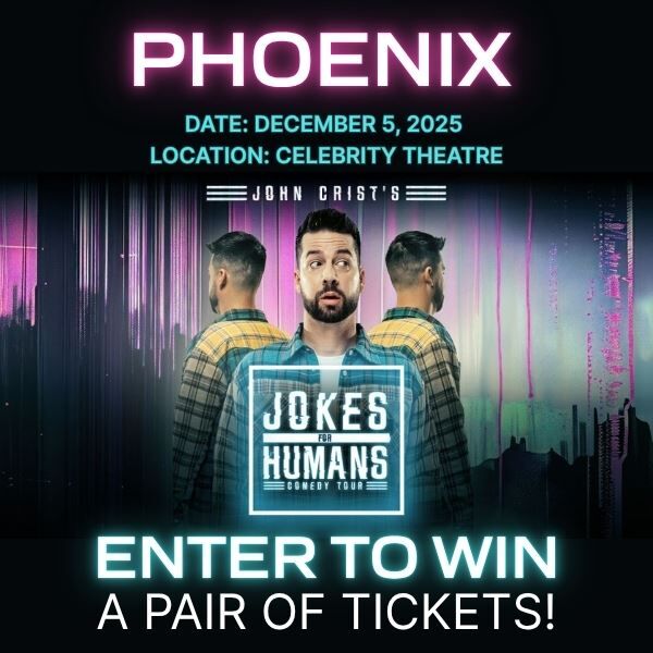 Enter to win a pair of tickets for John Crist's "Jokes for Humans Comedy Tour."