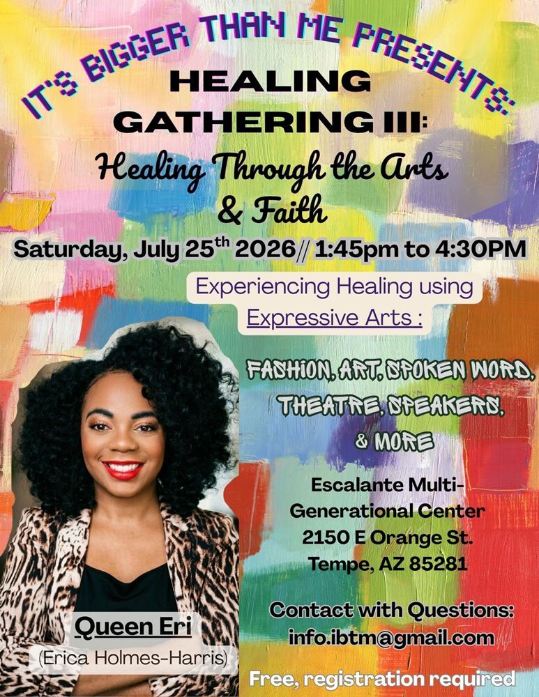 Healing Gathering: Healing Through the Arts & Faith