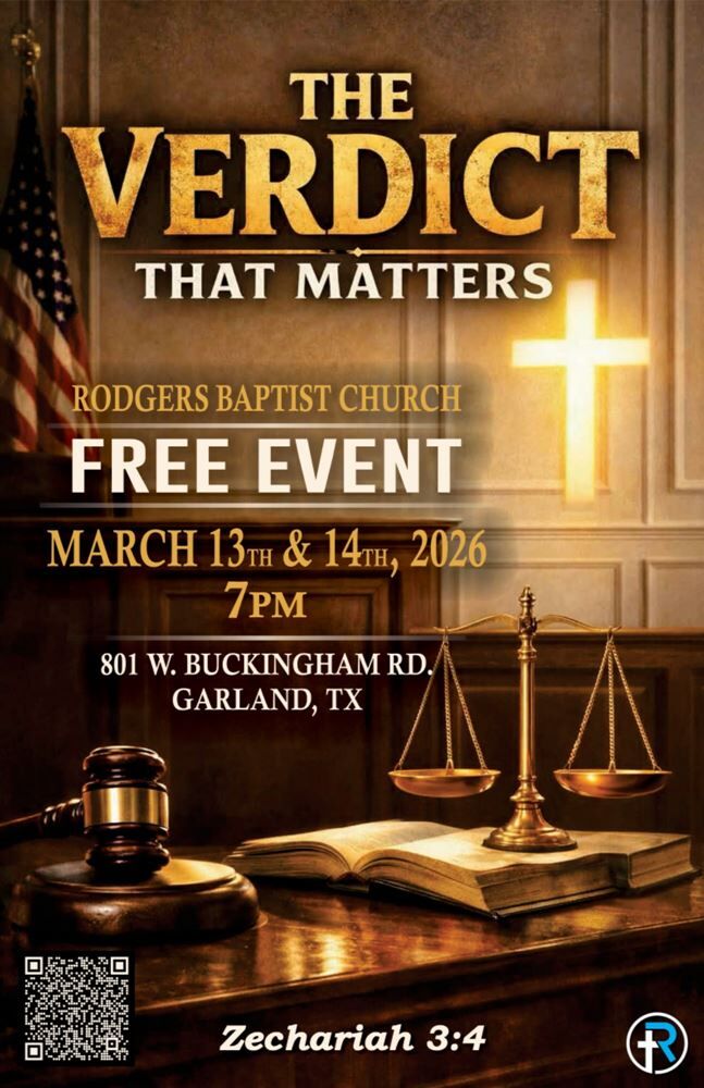 "The Verdict That Matters" A Dramatic Presentation of Zechariah 3:4