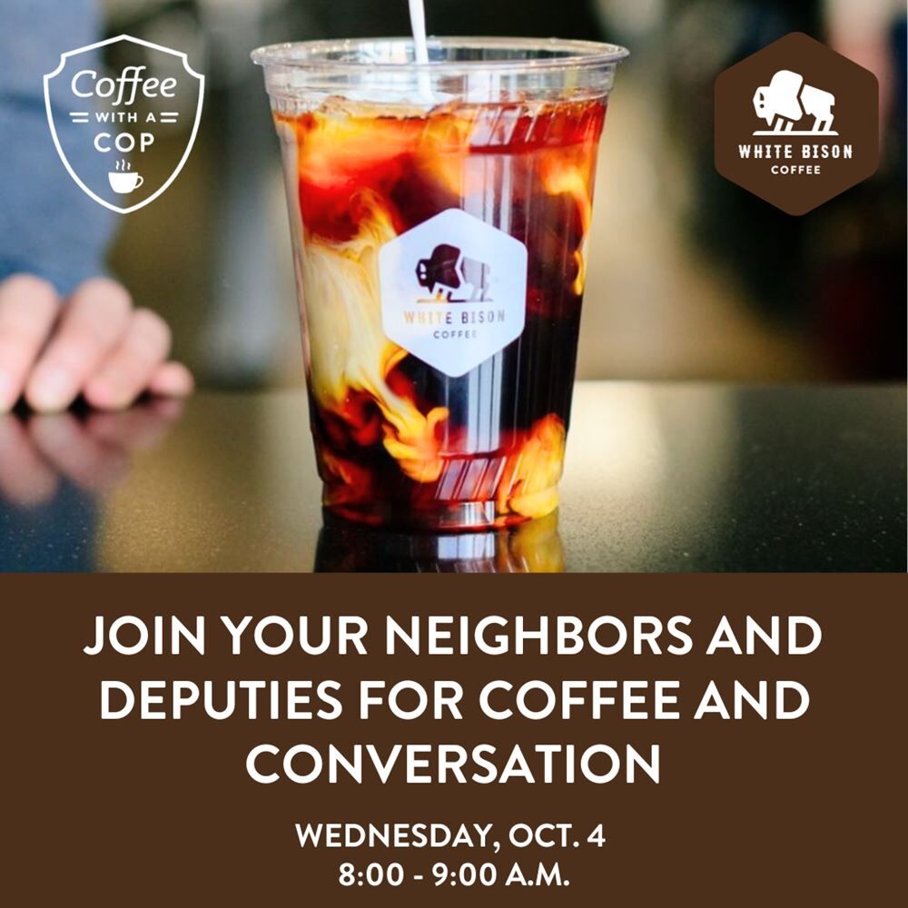 National Coffee With a Cop Day at White Bison Coffee