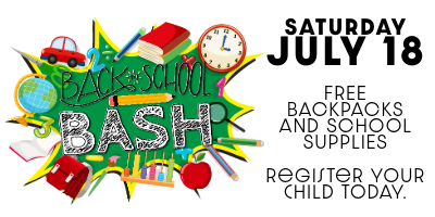 Back to School Bash – Free Backpacks & School Supplies!