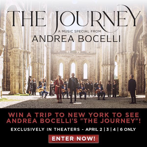 Win A Trip To See Andrea Bocelli's "The Journey"