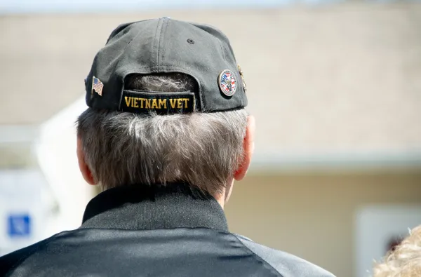 Vietnam Veteran back view