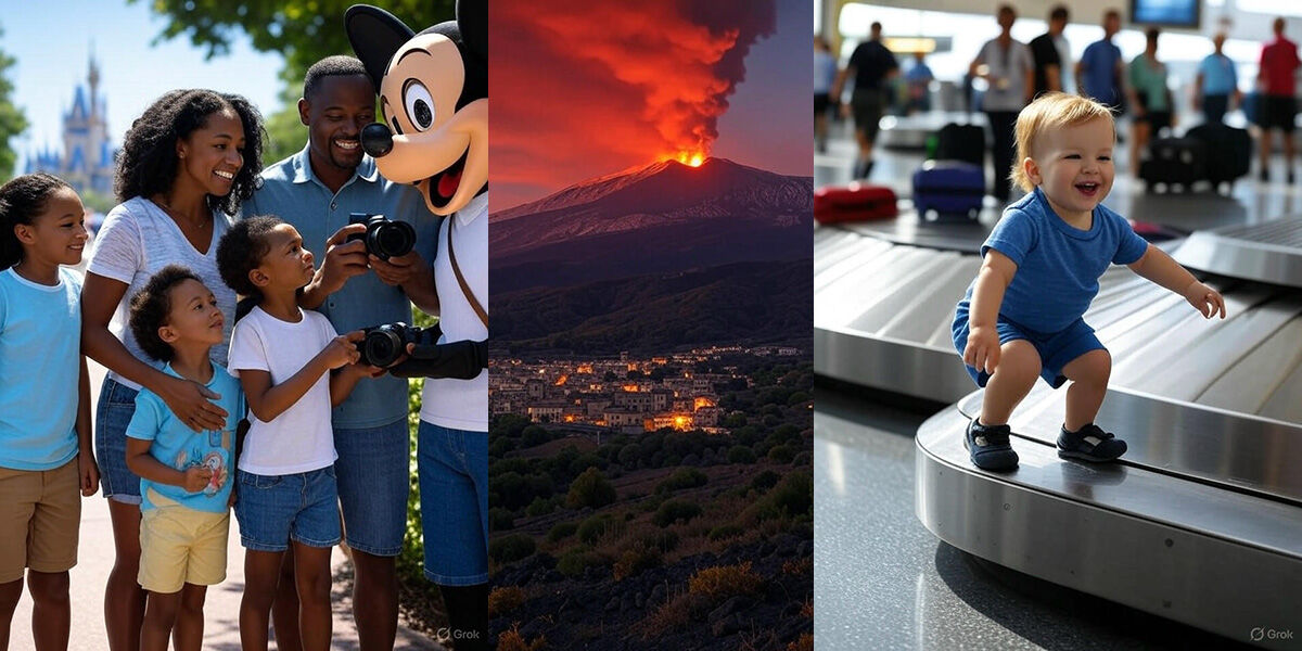 Disney Dreams, Volcanoes, and Luggage Joyrides