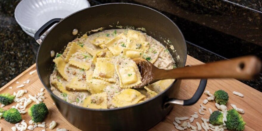 A Secret Weapon for Family Suppers - Rotisserie Chicken Ravioli