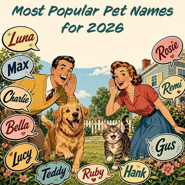 Luna tops the charts again: The most popular pet names in America for 2026