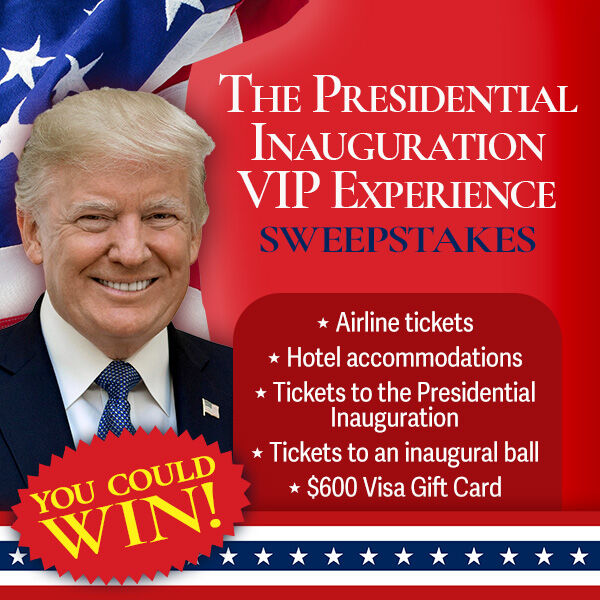 Presidential Inauguration VIP Experience Sweepstakes