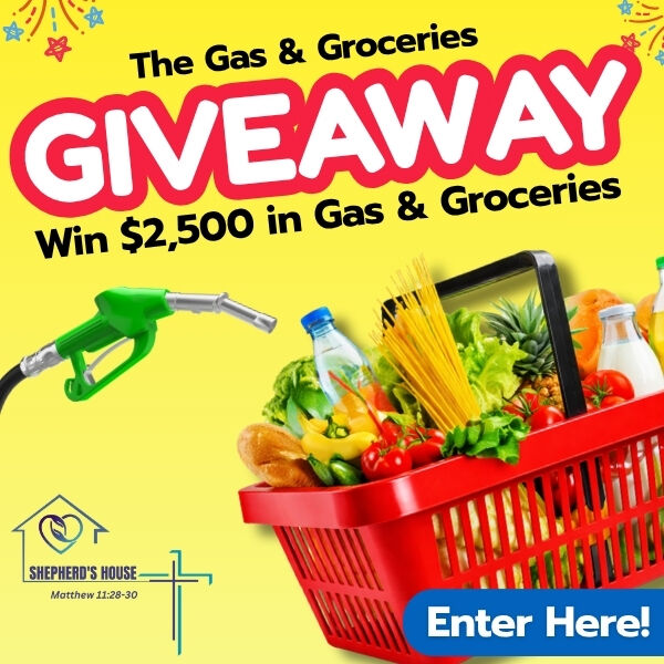 Enter for an opportunity to win $2,500 in gas and groceries!