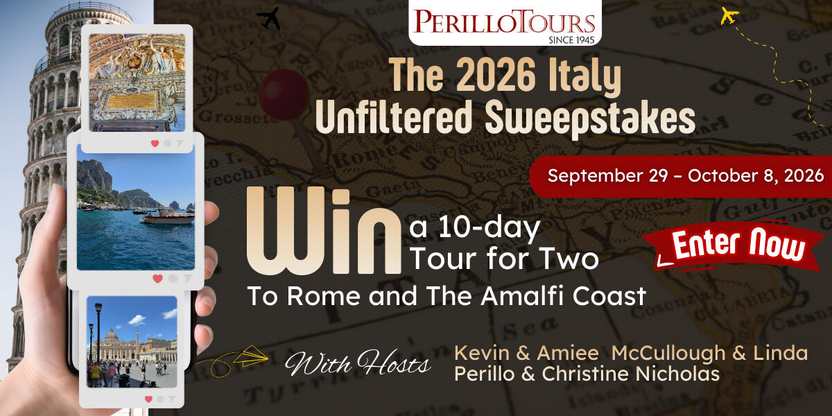 Enter to win a dream vacation for two to Italy!