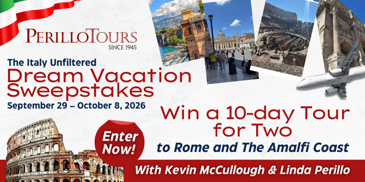 Enter to win a dream vacation for two to Italy!