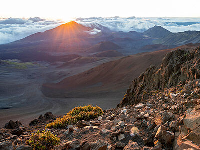 Sunrise in Haleakalā National Park, Maui, Hawaii