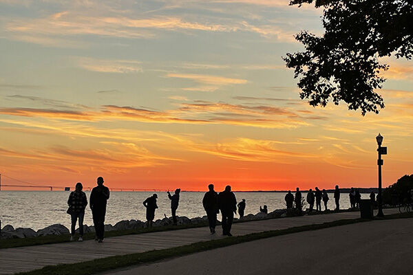 Sunset on Mackinac Island, Michigan