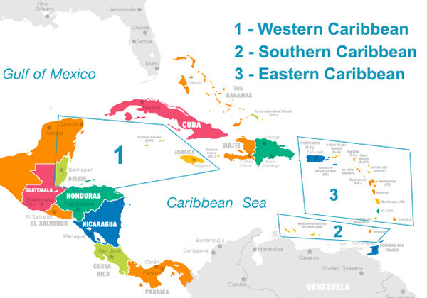 Caribbean Cruise Regions