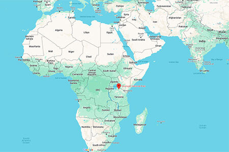 Map of Serengeti National Park, Tanzania