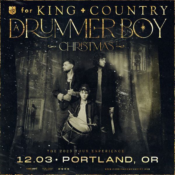 for KING + COUNTRY in concert December!
