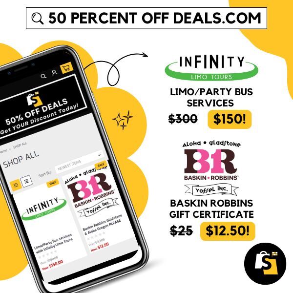 Save 50% Now!