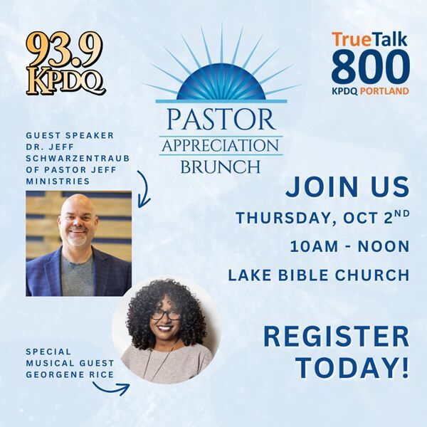 Register for our annual Pastor Appreciation Brunch