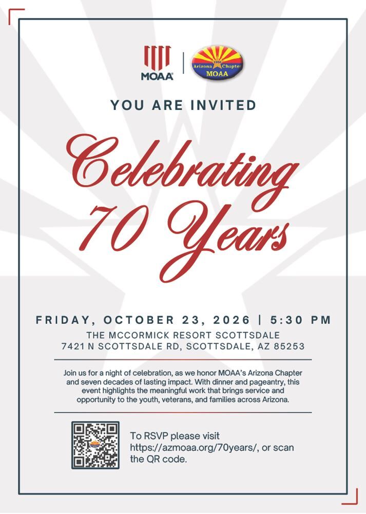 Military Officers Association of America Arizona Chapter’s 70th Anniversary