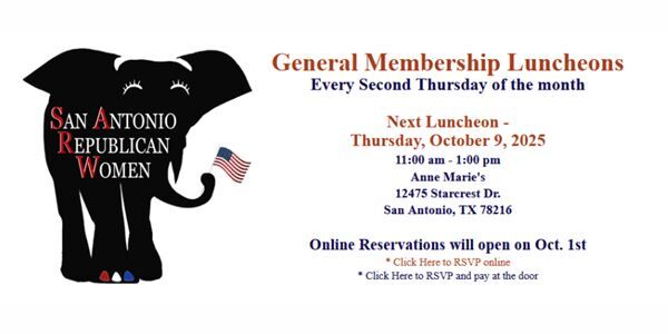 San Antonio Republican Women October Luncheon