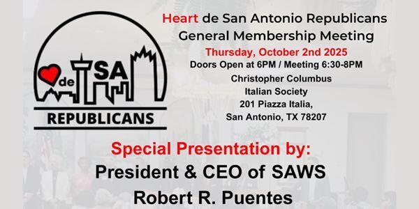 Heart De San Antonio Republicans October Meeting