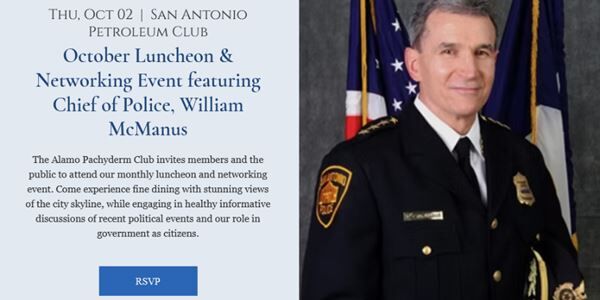 Alamo Pachyderm Club October Luncheon Meeting