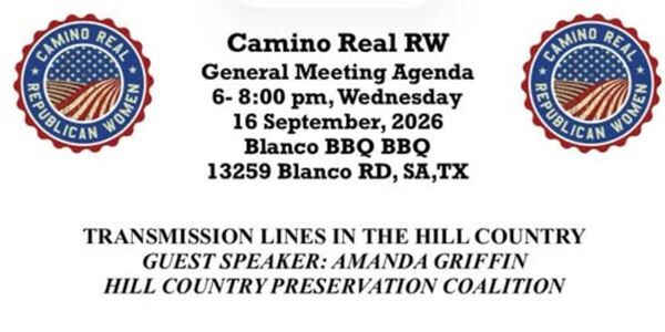 Camino Real Republican Women September Meeting