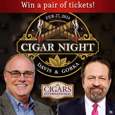 Win a pair of tickets to Cigar Night with Mark Davis & Sebastian Gorka!