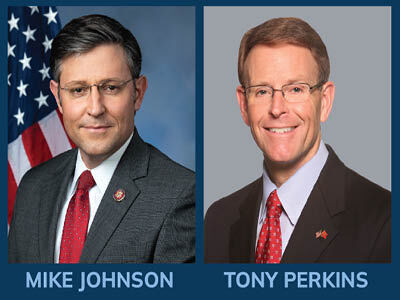 Mike Johnson and Tony Perkins
