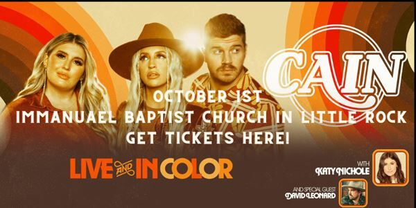 Get Your Tickets to See CAIN!