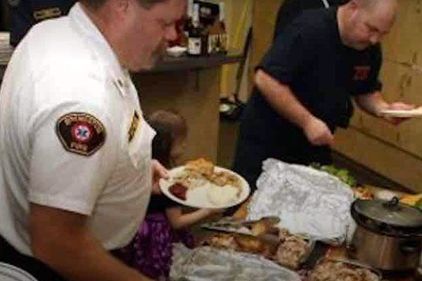 Stadium Donates Food to First Responders & Tornado Victims