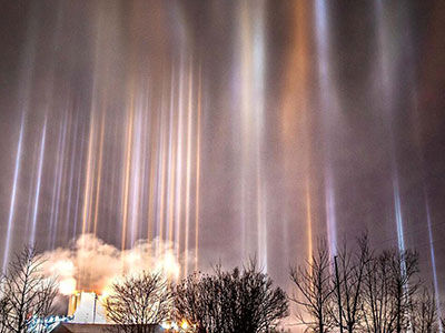 ‘Light Pillars’ Beaming Into Night Sky—But What Are They?