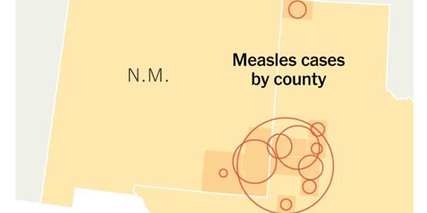 Where is measles spreading most in the US?