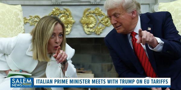 Trump says he's in 'no rush' to end tariffs as he meets with Italy's Meloni
