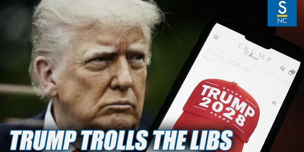 Trump TROLLS The Left with "Trump 2028" hats