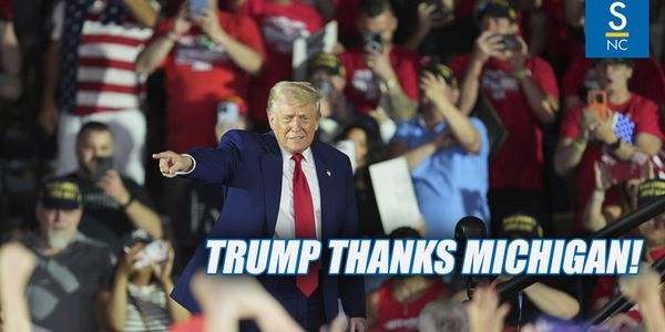 Trump Thanks Michigan and Vows to Make America Great Again