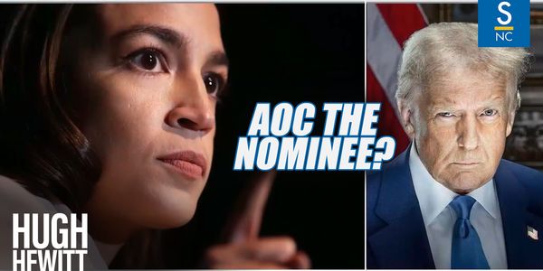 Does President Trump think AOC will be the nominee?