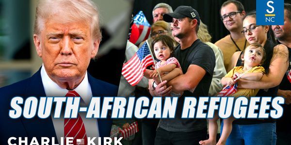 President Trump welcomes first South African refugees