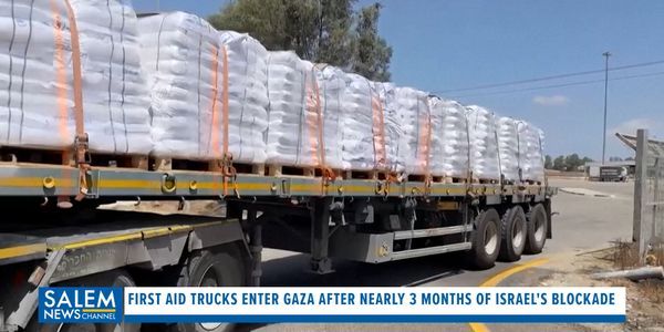 After Nearly 3 Months Of Israel's Blockade, Aid Trucks Enter Gaza