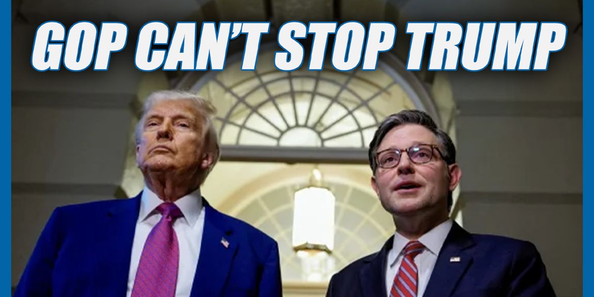 Republicans are BLOCKING Trump's agenda