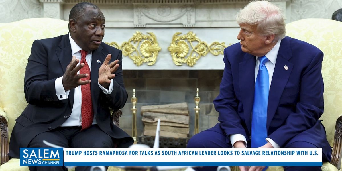 Trump confronts South African president over killing of white farmers