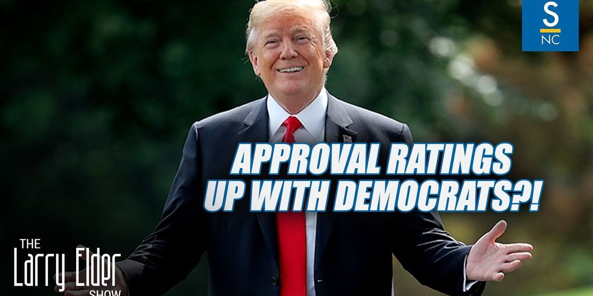 Trump's approval ratings gaining with Democrats?