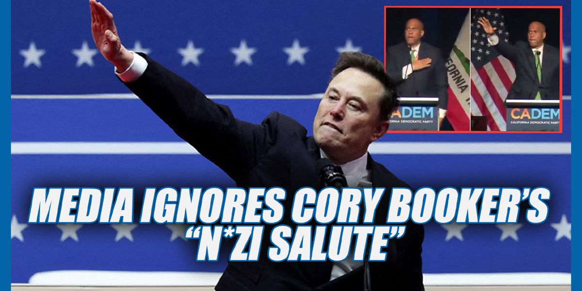 Cory Booker gives a 'N*zi salute' and no one cares