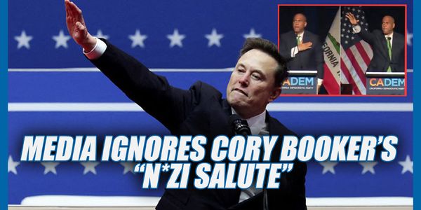 Cory Booker gives a 'N*zi salute' and no one cares