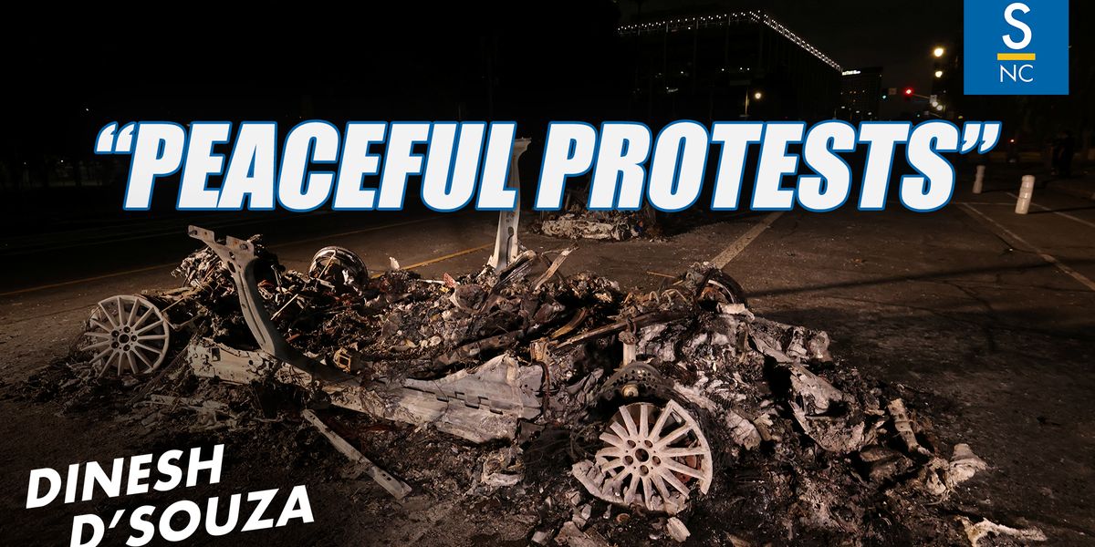 The media says don't believe your lying eyes about the LA riots