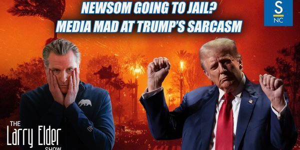 Newsom's crime, Trump's sarcasm